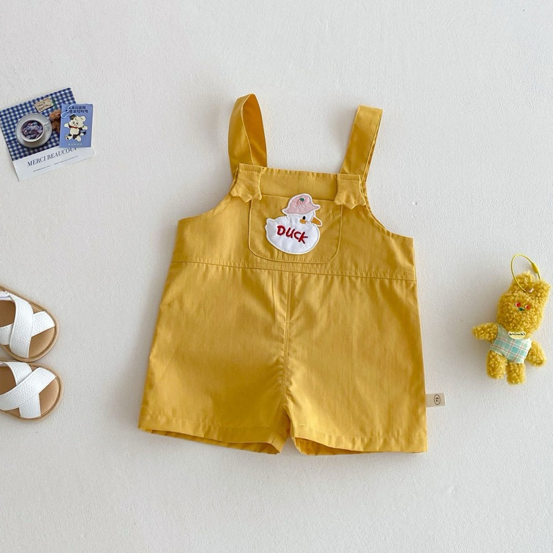 (Order) Áo sát nách hình vịt + yếm vịt vàng ngộ nghĩnh dành cho bé gái