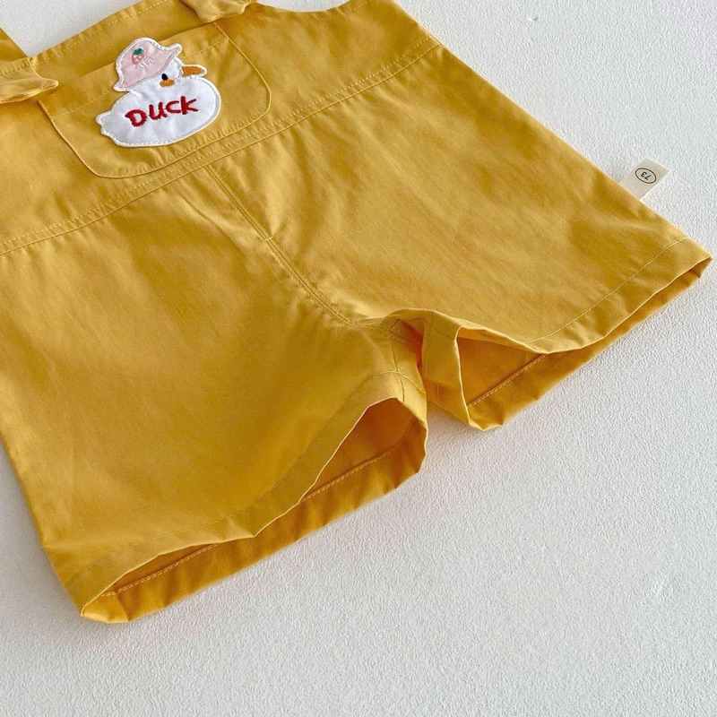 (Order) Áo sát nách hình vịt + yếm vịt vàng ngộ nghĩnh dành cho bé gái