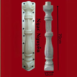 Khuôn đúc lục bình lan can thân khía cao 70 cm chất liệu nhựa abs, thích hợp đúc thủ công và đúc bằng máy ly tâm