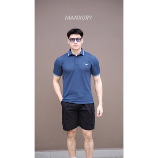 Áo Polo nam Manxury thoáng khí thoải mái vải sợi dứa băng lạnh Nam Tính, Sang Trọng, Thanh Lịch A08