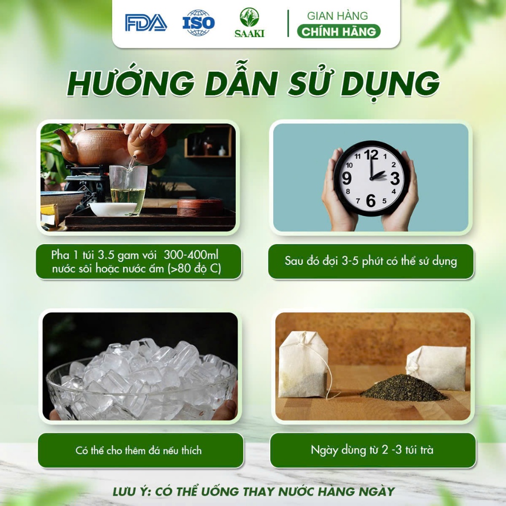 Trà Thảo Mộc - Gói 60 túi lọc