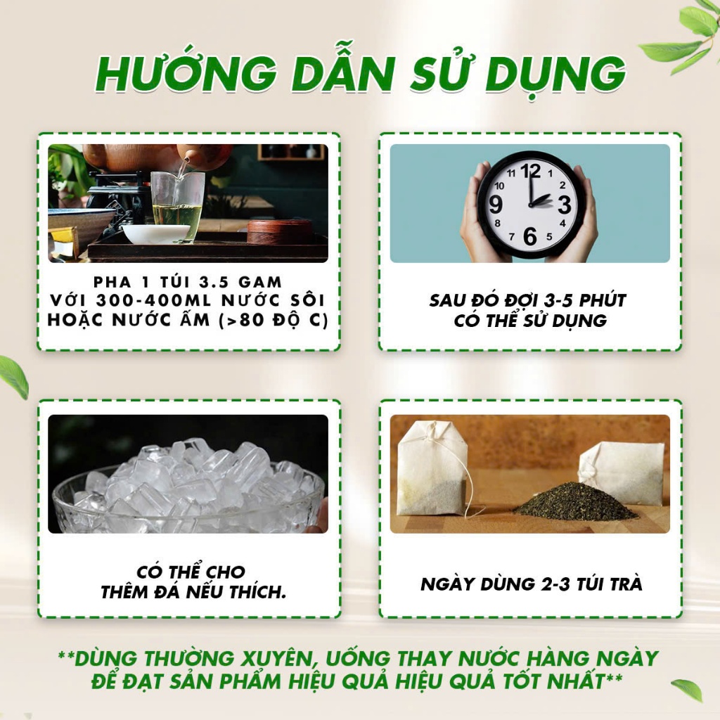 Trà Linh Chi Thìa Canh - Gói 60 Túi Lọc