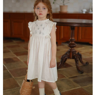 [ B&G ] Váy nàng thơ trong trẻo chất linen mềm mát cho bé gái size bé từ 1-11y(10-43kg)