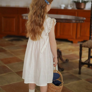 [ B&G ] Váy nàng thơ trong trẻo chất linen mềm mát cho bé gái size bé từ 1-11y(10-43kg)