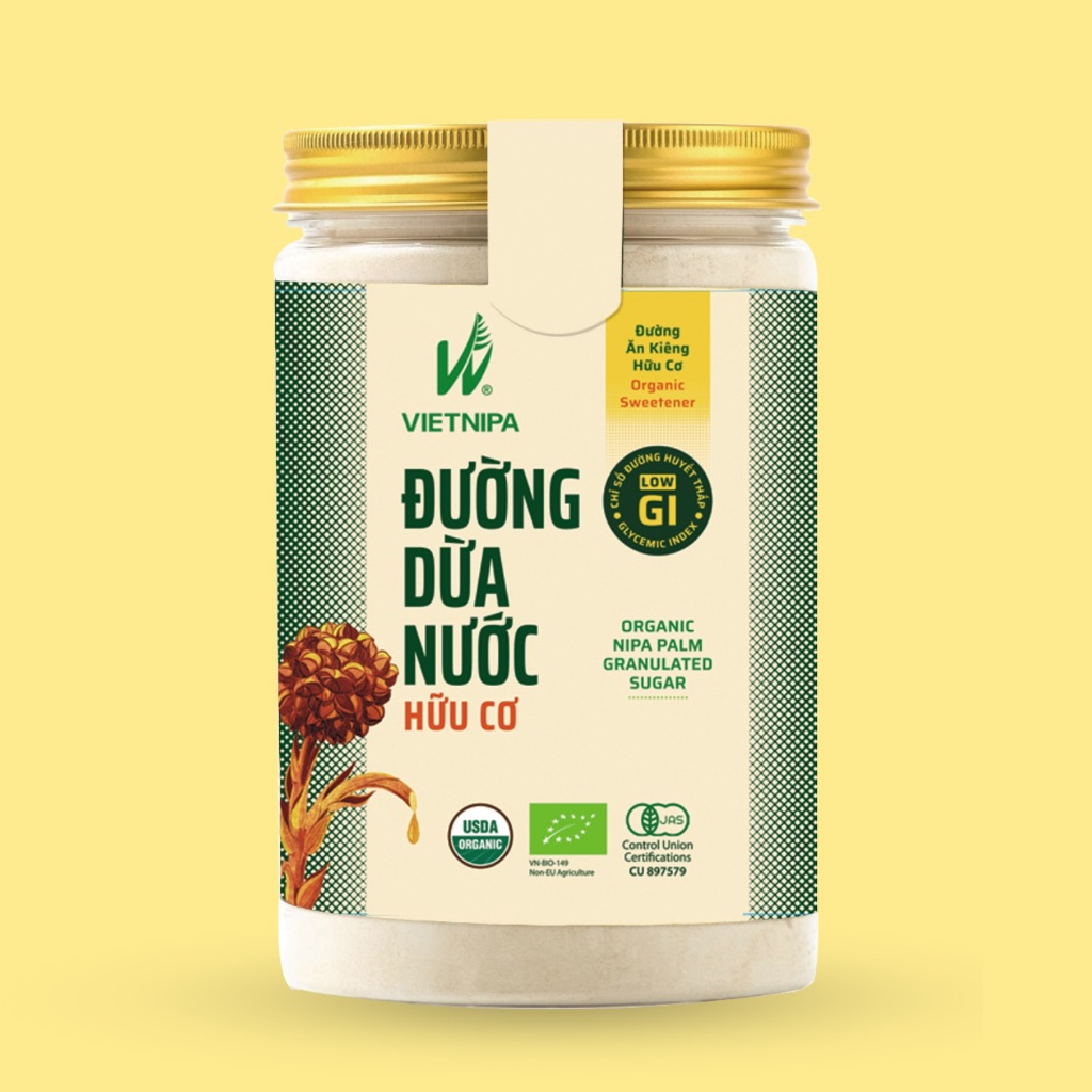 Đường dừa nước hữu cơ VIETNIPA - dùng ăn kiêng