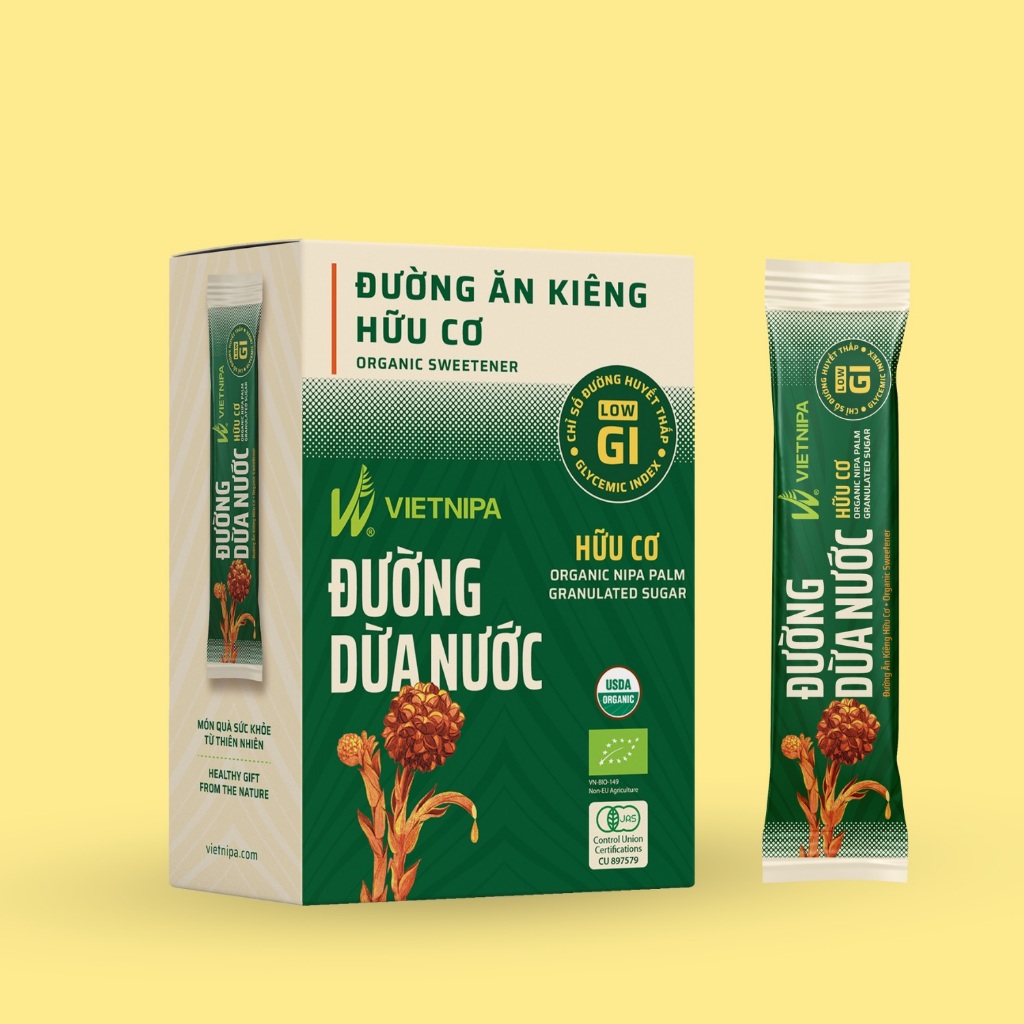 Đường dừa nước hữu cơ VIETNIPA - dùng ăn kiêng