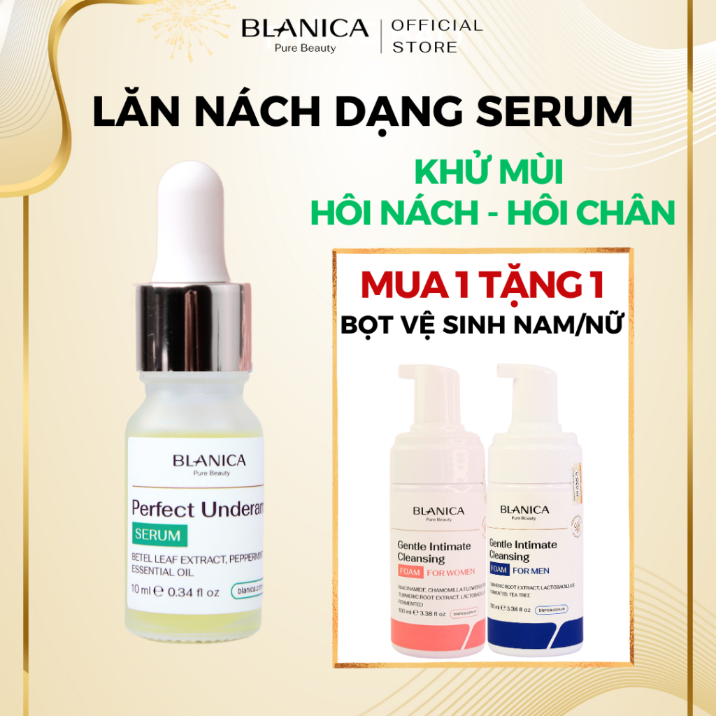 Ảnh Lăn nách dạng serum BLANICA 10ml GIẢM 80% mùi ngay lần đầu sử dụng, giảm thâm nách, ngăn tiết mồ hôi 1