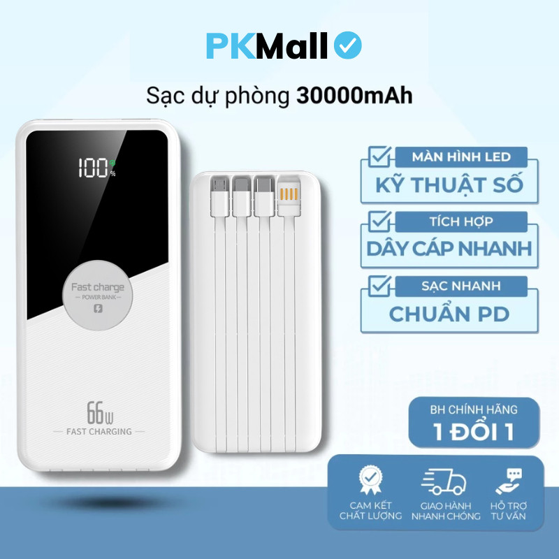 PKMALL Sạc Dự Phòng 50000mah Review Chi Tiết: Giá 175K Có Đáng Mua?