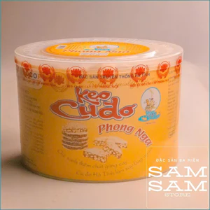 Kẹo Đậu Phộng Cu Đơ 5 Miếng Tròn Mix Bánh Tráng Đường Mía Và Mạch Nha Thơm Dẻo 600g - Mẫu Đẹp, Giá Tận Lò