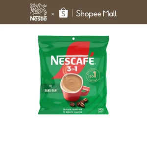 Cà phê hoà tan NESCAFE 3IN1 công thức cải tiến - vị Rang Đậm Bịch 46 gói