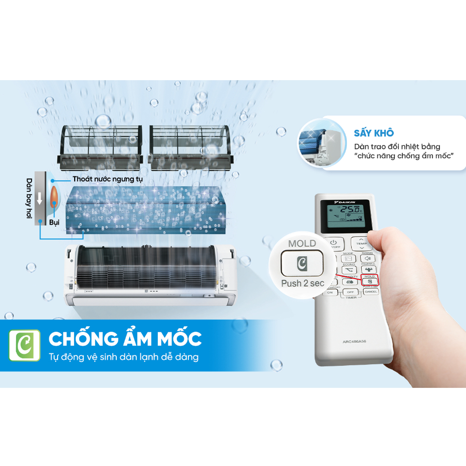 Ảnh MỚI 2025 - Máy Lạnh Daikin Inverter 1 chiều FTKB35ZVMV 1.5HP 12.000BTU 4