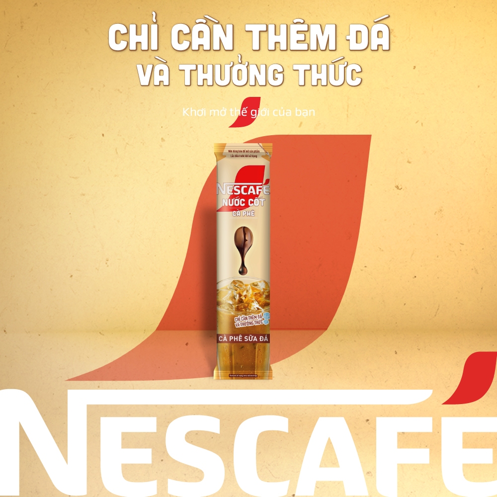 Nước cốt cà phê NESCAFÉ - CÀ PHÊ SỮA ĐÁ (Hộp 5 gói x 75ml)