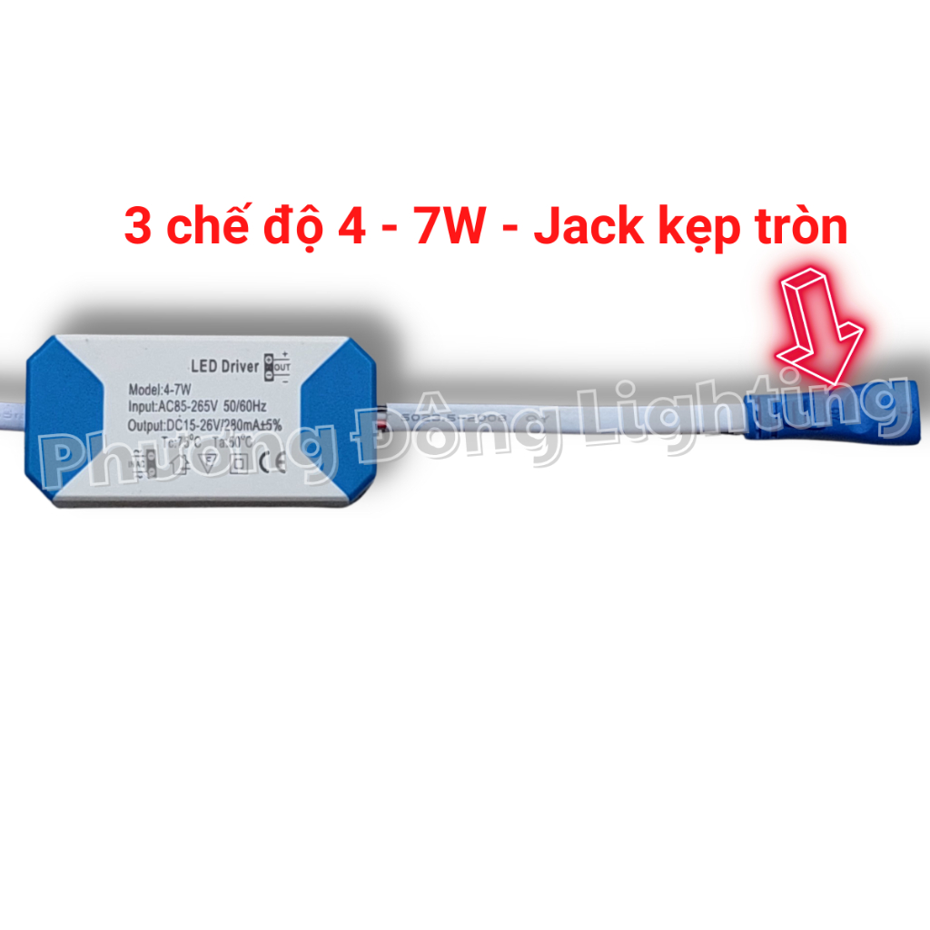 Tăng phô đèn LED 3 chế độ 4w 7w 9w 12w 18w