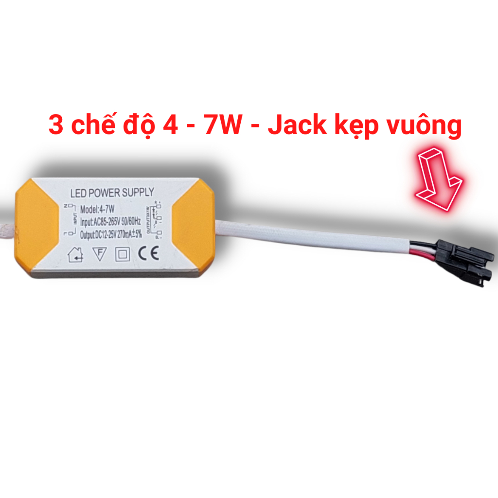 Tăng phô ( Driver ) các loại dành cho đèn LED Ốp Trần , Âm Trần 4 w Đến 24w