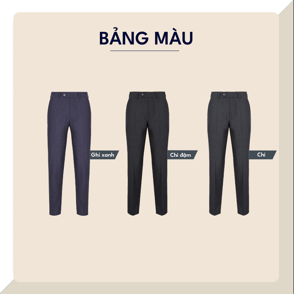 Quần âu nam cao cấp MASCULINE, Form beggi relex, Chất liệu cotton thoáng mát co giãn nhẹ – MBR501