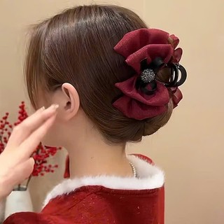 kẹp tóc nơ lưới đính đá dễ thương thời trang A8