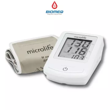 Máy đo huyết áp và nhịp tim Microlife 3NZ1-1P chỉ 1 nút bấm, có cảnh báo rối loạn nhịp tim PAD