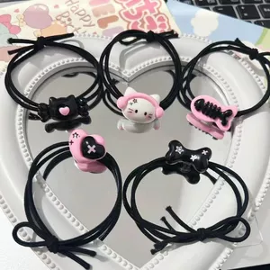IK Set 2 Dây Buộc Tóc Co Giãn Hình Hoạt Hình Dễ Thương K314