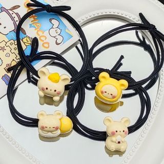 IK Set 2 Dây Buộc Tóc Co Giãn Hình Hoạt Hình Dễ Thương K314