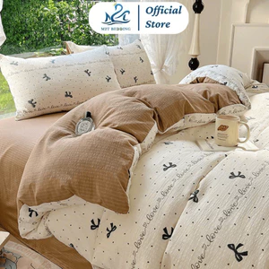Bộ chăn ga Cloudy M2T Bedding chăn ga Hàn Quốc - vỏ chăn, drap ga giường và 2 vỏ gối