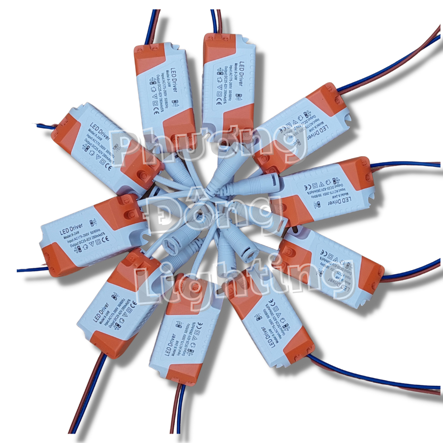10 Tăng Phô đèn LED 8w đến 24w Giắc kẹp 1 chế độ