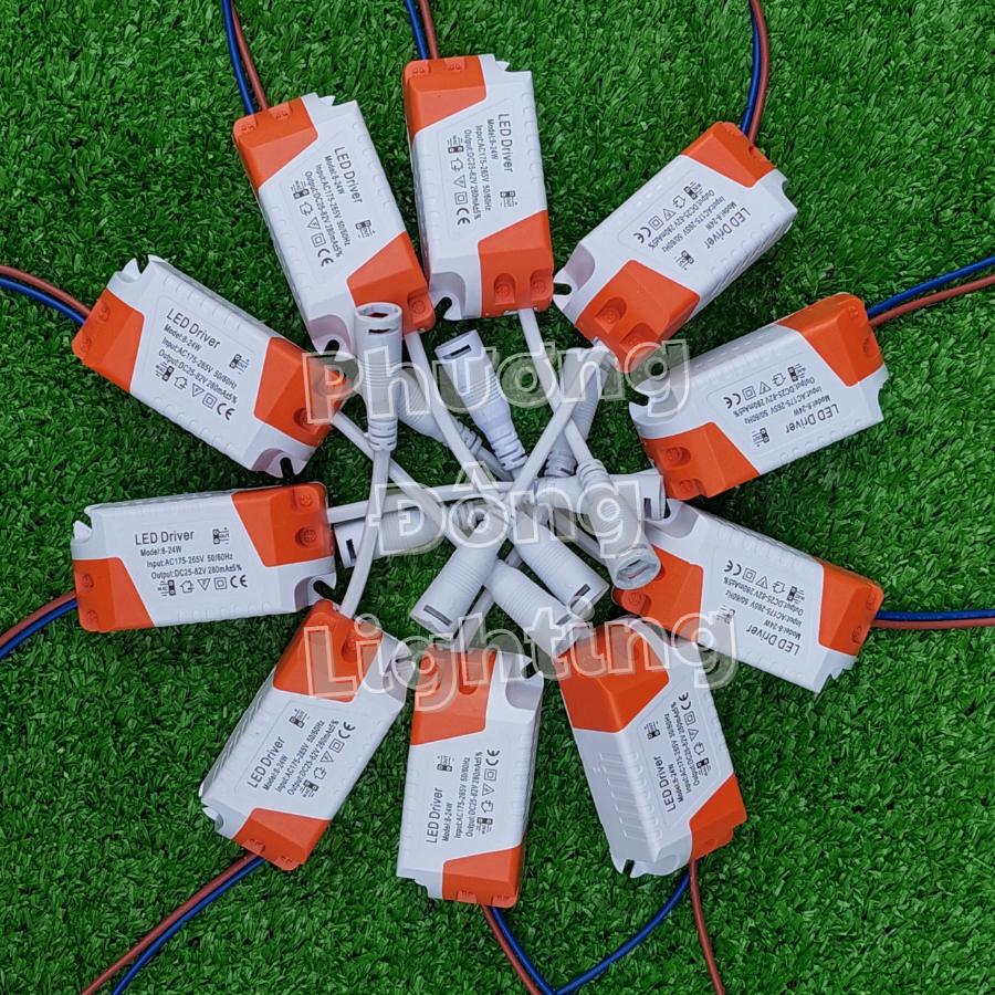 10 Tăng Phô đèn LED 8w đến 24w Giắc kẹp 1 chế độ