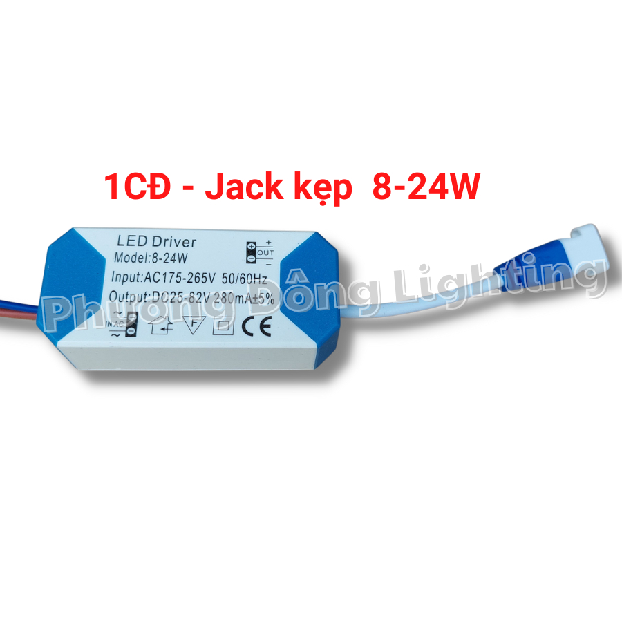 10 Tăng Phô đèn LED 8w đến 24w Giắc kẹp 1 chế độ