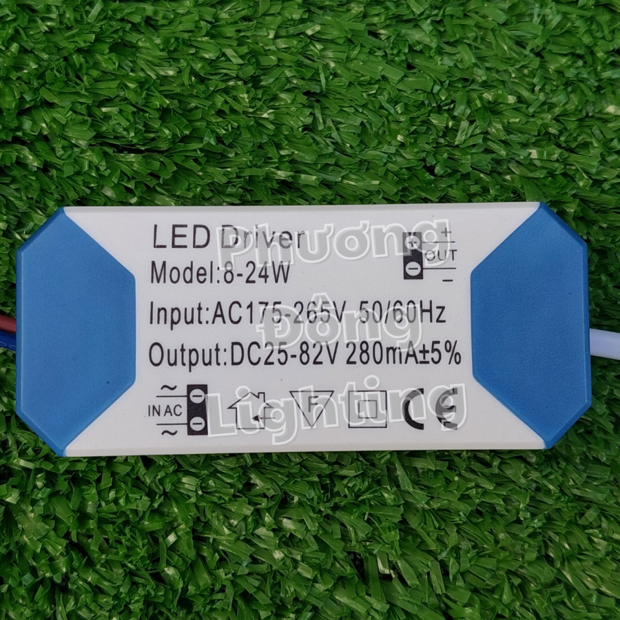 Tăng Phô Đèn LED 8w- 24w - 1 chế độ Giắc Kẹp Giắc Tròn Loại Tốt