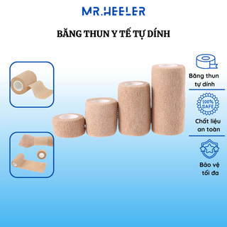 Băng thun y tế tự dính cuộn keo dán thể thao vải co giãn bảo vệ ngón tay chân vết thương M82 SIEU HOT