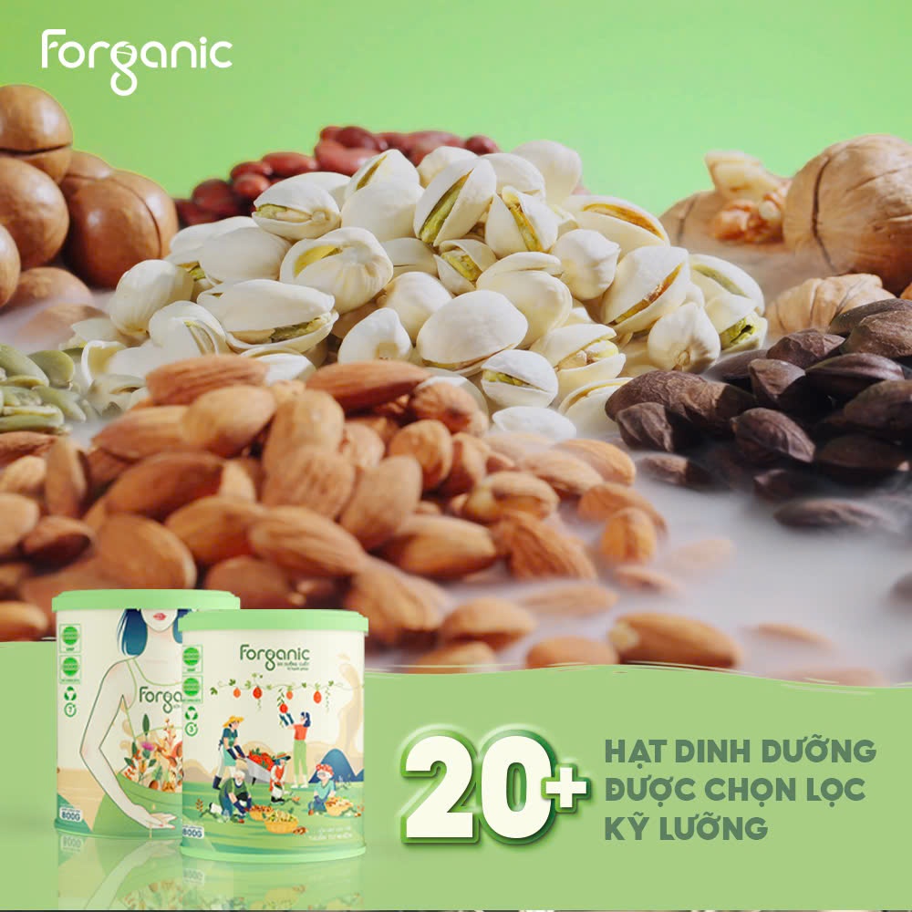 Ảnh Sữa Hạt Forganic Bữa ăn thay thế (Lon 400G) - Dinh dưỡng đủ đầy, Thanh lọc cơ thể 3