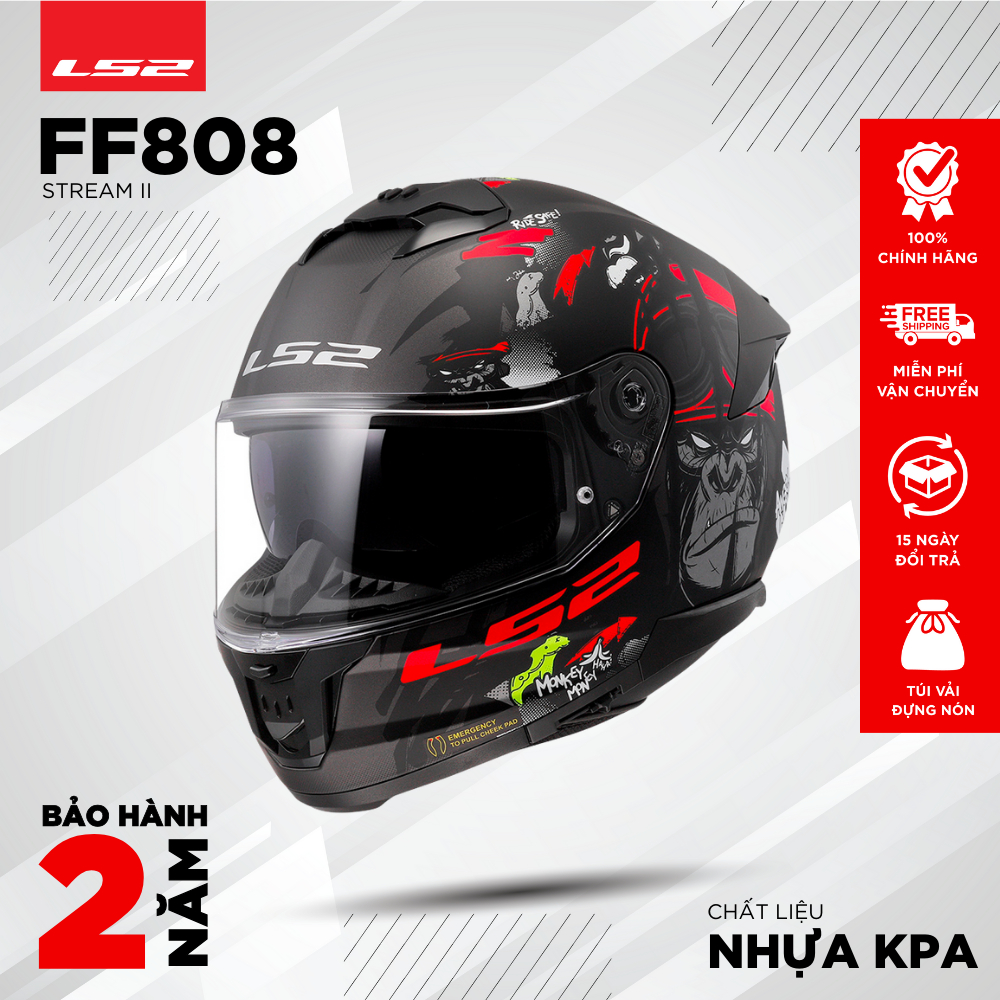 Mũ Bảo Hiểm FullFace LS2 FF397 Vector Ft2 Sign Matt Yellow Black