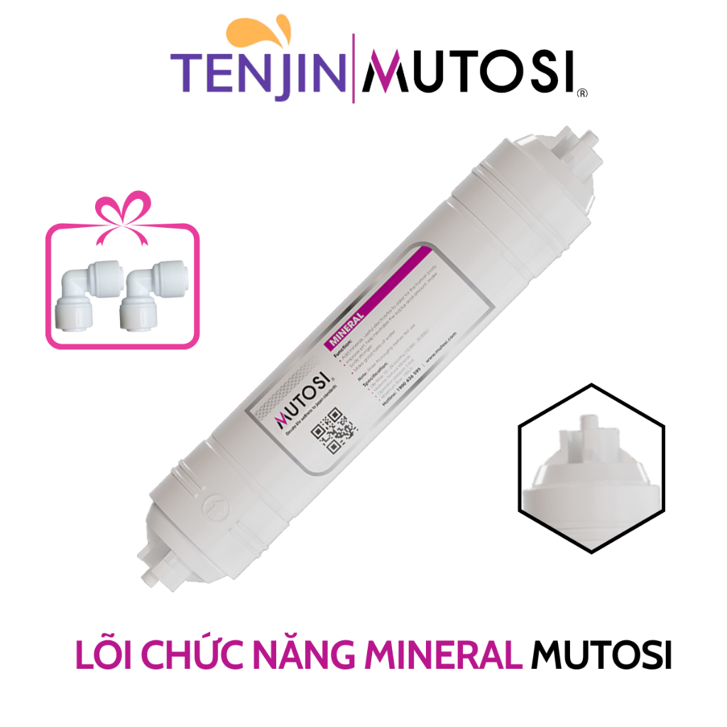 Combo 5 Lõi Chức Năng Mutosi Bổ Sung Khoáng Và Cân Bằng PH T33, Min, Nano, Bio, Alka
