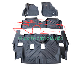 Thảm lót sàn NHỰA 5D TRÀN VIỀN xe Mitsubishi Xpander 2018 - 2025 Thảm NHỰA TPE 5D đúc nguyên khối theo xe - 3 hàng