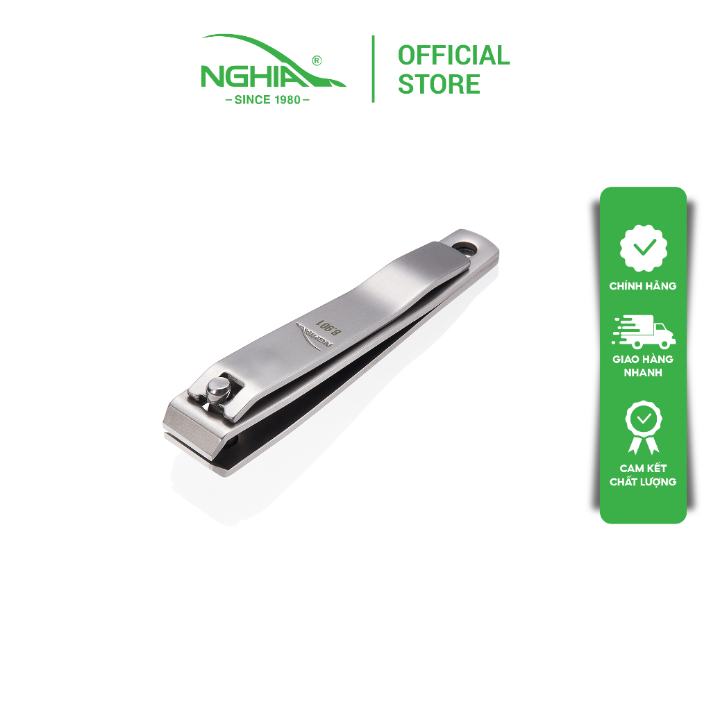 Ảnh Bấm Móng Tay Chân Thép Không Gỉ KỀM NGHĨA B.901 - Lưỡi Bằng (Loại Lớn) 2