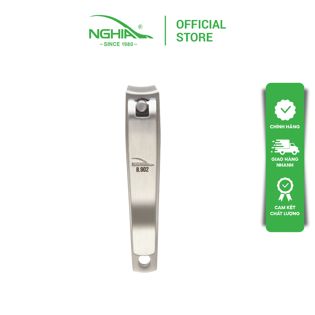 Ảnh Bấm Móng Tay Chân Thép Không Gỉ KỀM NGHĨA B.902 - Lưỡi Cong (Loại Lớn) 4