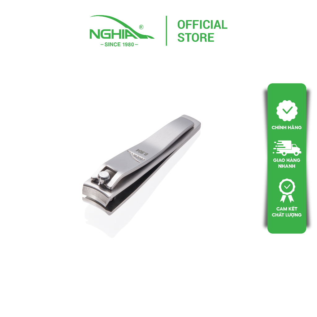 Ảnh Bấm Móng Tay Chân Thép Không Gỉ KỀM NGHĨA B.904 - Lưỡi Cong (Loại Nhỏ) 2