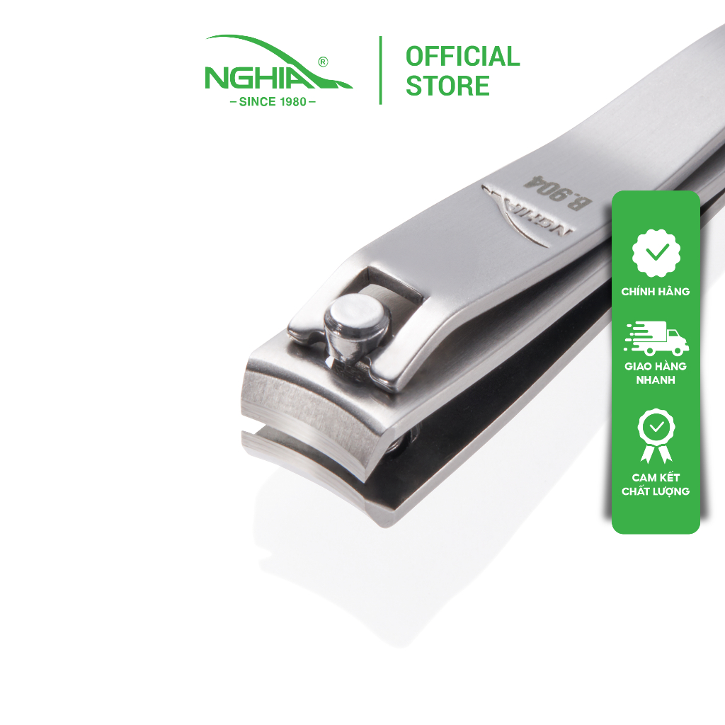 Ảnh Bấm Móng Tay Chân Thép Không Gỉ KỀM NGHĨA B.904 - Lưỡi Cong (Loại Nhỏ) 1