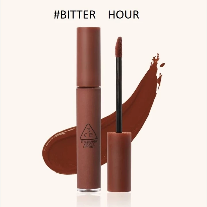 Son Kem 3CE nâu đỏ đất - 3CE Velvet Lip Tint #Bitter Hour 4,0g