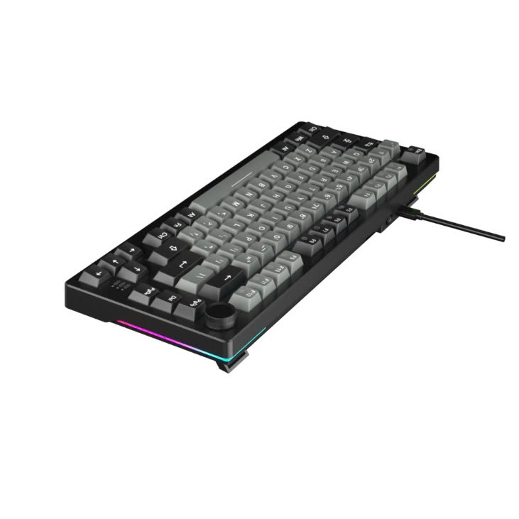 Bàn phím cơ Gaming DAREU EK75 Grey Black (Multi-Led, PBT Double Shot OEM profile) | BigBuy360 - bigbuy360.vn