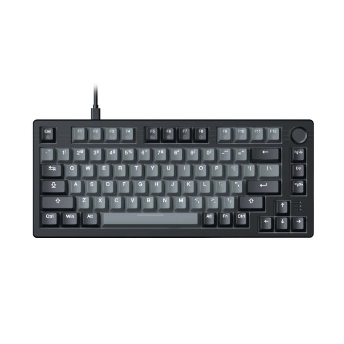 Bàn phím cơ Gaming DAREU EK75 Grey Black (Multi-Led, PBT Double Shot OEM profile) | BigBuy360 - bigbuy360.vn