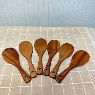 Muôi Vá xới cơm , múc canh bằng gỗ được làm từ gỗ xà cừ nguyên khối - Hùng Home