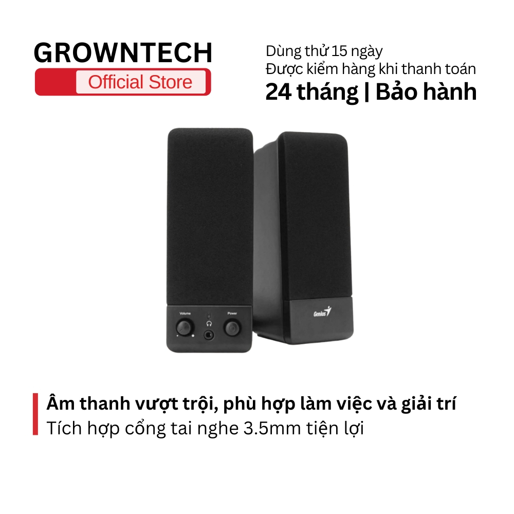 Loa Máy Tính Để Bàn Mini Genius SP-S110 2.0 Cao Cấp - Loa Gaming, Nghe ...