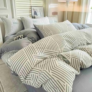 Bộ chăn ga gối Cloudy M2T bedding họa tiết đáng yêu, vỏ chăn (mền), drap ga giường và 2 vỏ gối