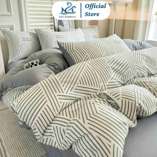 Bộ chăn ga gối Cloudy M2T BEDDING, 1 vỏ chăn mền, 1 drap ga giường và 2 vỏ gối