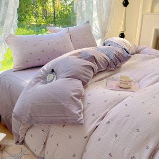Bộ chăn ga gối Cloudy M2T BEDDING, 1 vỏ chăn mền, 1 drap ga giường và 2 vỏ gối