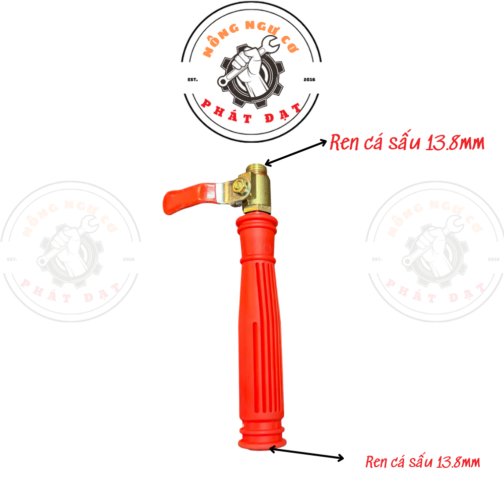Tay khóa gạt ren 14mm – hàng chất lượng cao, chất liệu thau dày, kín nước, êm nhẹ