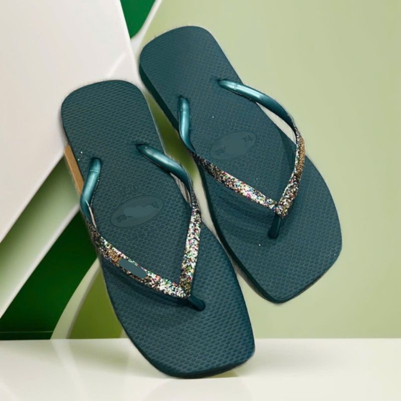 Dép xỏ ngón nữ đế vuông mix 7 màu dép sang chảnh chất cao su 7 màu dép shoes giày nhung đep shoes dép nữ dép lào nữ đẹp