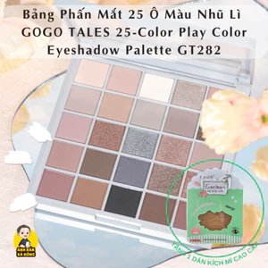 Bảng Phấn Mắt 25 Ô Màu Nhũ Lì GOGO TALES 25-Color Play Color Eyeshadow Palette GT282