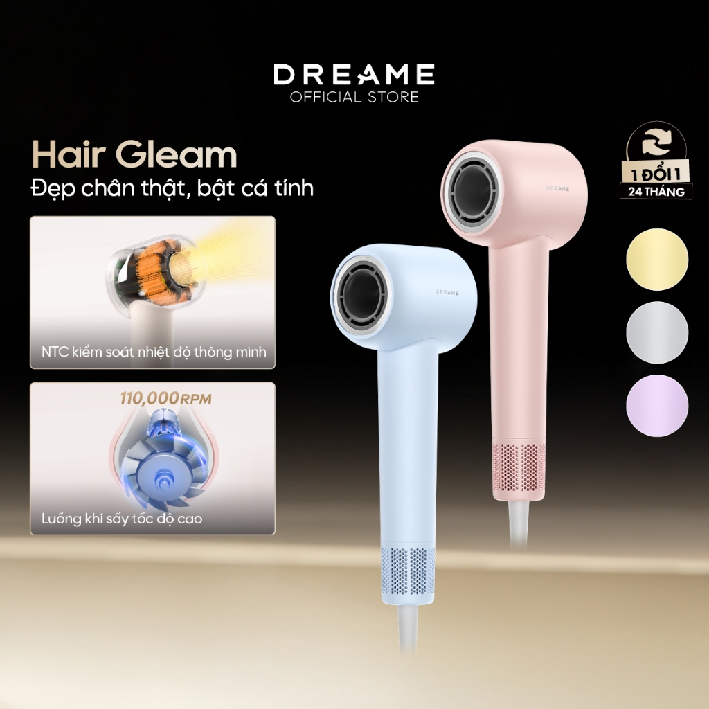 Ảnh Máy sấy tóc Dreame Hair Gleam AHD12A - Bản quốc tế - Bảo hành 24 tháng 2