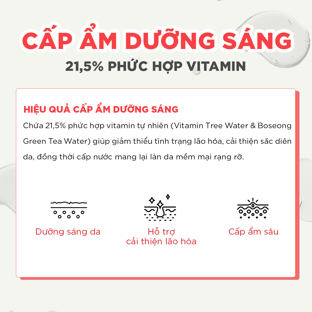 Ảnh COMBO 5 Mặt nạ cấp ẩm, dưỡng sáng đều màu da By Wishtrend Natural Vitamin 21.5% Enhancing Sheet Mask 23ml 3
